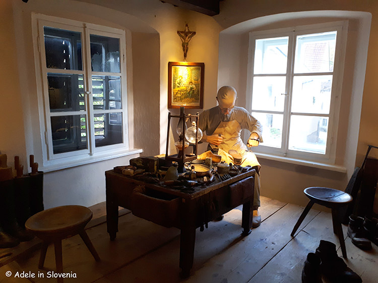 Shoemaking collection in Tržič museum